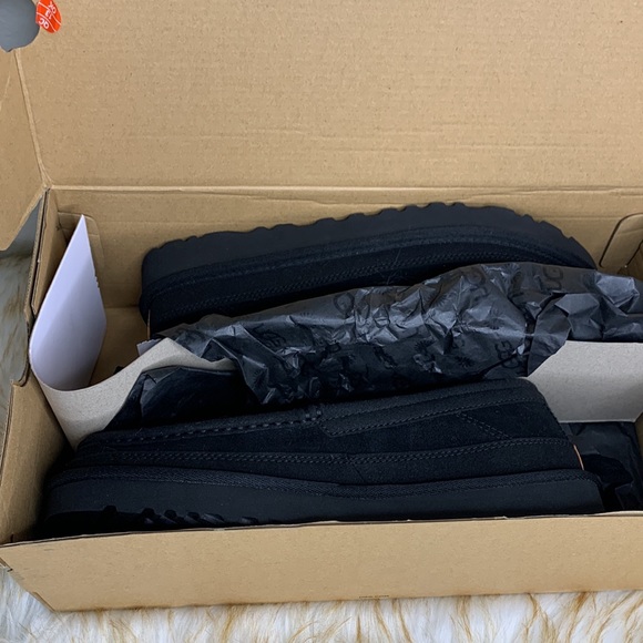 UGG Australia DEX Slippers Black 1103901  Suede Slippers Loafer - Picture 9 of 14